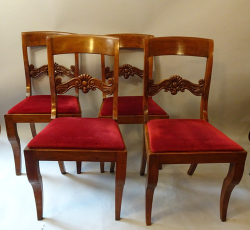 Set sedie antiche italiane - set, 4
