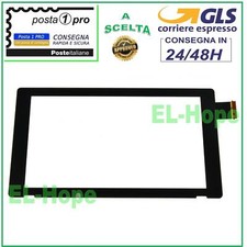 TOUCH SCREEN VETRO GLASS PER NINTENDO SWITCH DIGITIZER VETRINO NERO V.1 2017