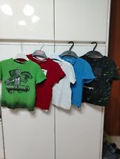 Lotto Stock Set Bambino 5 t-shirt 4/5 anni Disegni Minecraft Terranova 