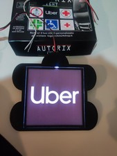 display luminoso per auto, insegna luminosa per auto, uber si applica  5 minuti