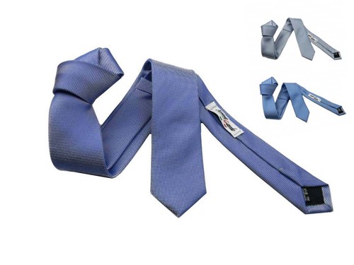 Cravatta azzurra trama - azzurra,