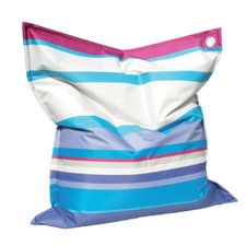 Poltrona Pouf Cuscino Grande esterno righe Cm 160 135 Enorme Rilassante Morbido