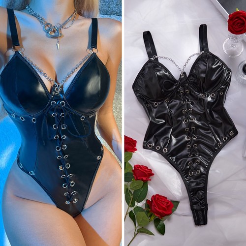 Body donna sexy pelle