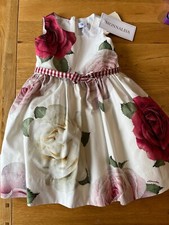 Splendido abito da festa da sposa floreale Monnalisa in fiore £249 età 4