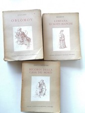 3 libri letteratura Russa Utet ed,.1959/64 Dostoevskij,Gonciarov