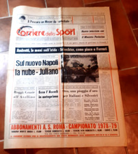 CORRIERE SPORT 1978 - ANDRETTI FERRARI / JAPOLI JULIANO / ANTOGNONI FIORENTINA