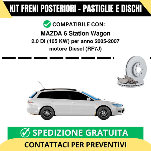 Kit freni posteriori - kit,
