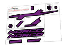 Kit Adesivi Decalcomania Telaio MTB Carbonio Norco Range Grafica Vinile Enduro Bici Ciclo