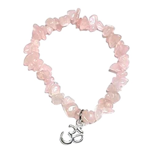 Bracciali elastico quarzo rosa - elastico,
