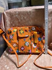 Ken Scott Borsa Tracolla Arancione Con Fiori Falconetto