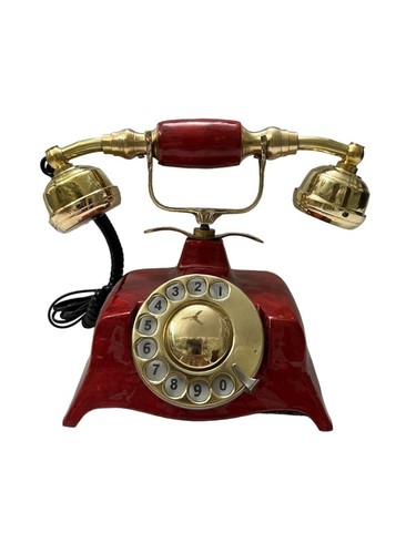 Telefono vintage patina rossa - patina,