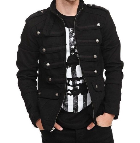 Gothic military band black - gothic,