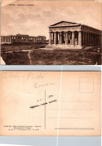 Cartolina dell antico tempio - cartolina,