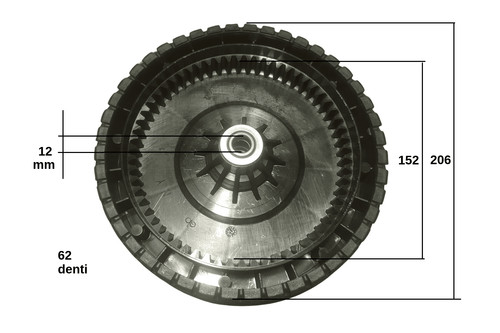 Ruota per tagliaerba - per, a
