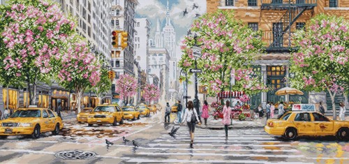 Kit punto croce new york - kit, york"