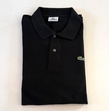 Polo uomo Lacoste manica lunga taglia 8/3XL nera