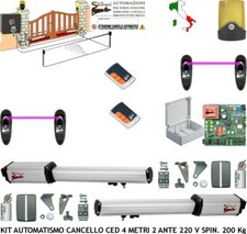 KIT AUTOMAZIONE CANCELLO 4 MT