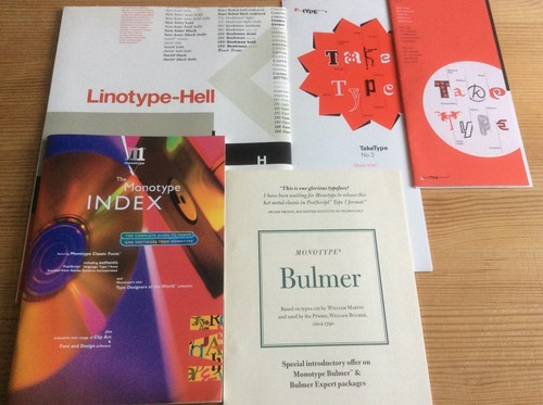 Linotype monotype bulmer type - monotype,