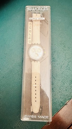 Swatch chrono vintage bianco