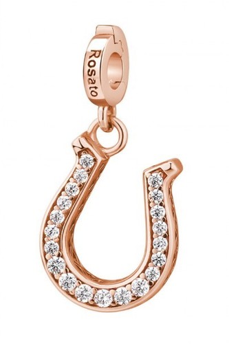 Charm rosato storie argento - charm,