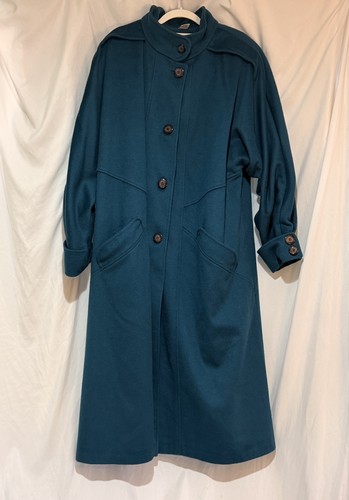 Cappotto donna lana verde