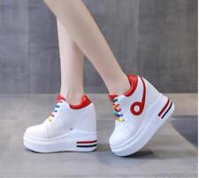 Scarpe per donna con zeppa interno  12cm con lacci numero 34 a 39 ottimo sport