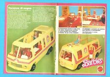 TOP982-PUBBLICITA'/ADVERTISING-1982-CASA MOBILE DI BARBIE-MATTEL-2 fogli