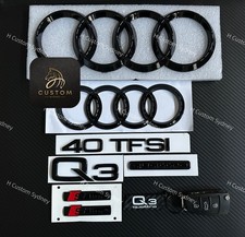 Gloss Black Q3 Badges Package