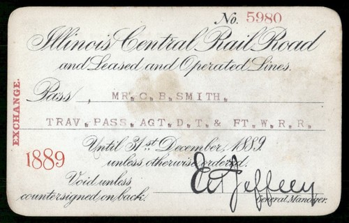 Antico passaporto ferroviario
