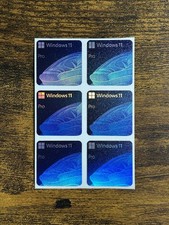 6x Windows 11 Pro etichetta