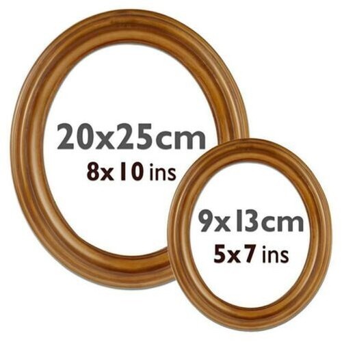 Ovalrahmen plastica braun - braun,, 9