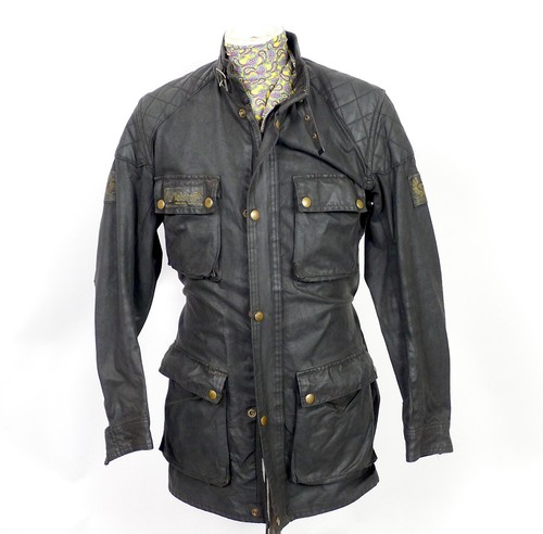 Giacca cerata nera vintage