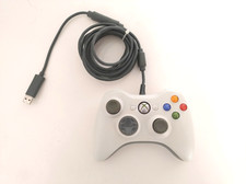 Controller Xbox 360 Originale Bianco Cablato Joystick Microsoft Con Filo