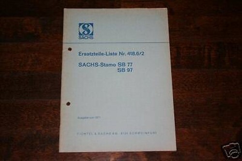 Catalogo ricambi sachs - sachs, stamo