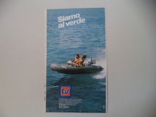 advertising Pubblicità 1983 BATTELLO GOMMONE EV EUROVINIL - GROSSETO