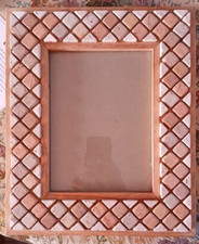 Cornice Porta Foto | Pietra Naturale con Mosaico | Fatta a Mano 35x29cm