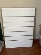 6 Pannelli Dogati (3 R +3 B) + Kit Mensole, Bordi Argentati E Set Completo Ganci