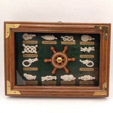 Nautical Knots Shadow Box Wooden Frame 