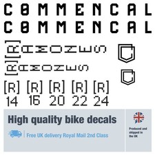 COMMENCAL Ramones nuovo da 12 a 24, 5+ anni qualità esterna (confezione da 26)