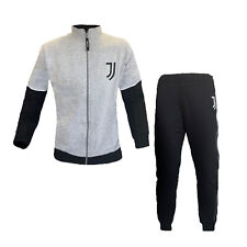Pigiama Tuta Uomo in Felpa Cotone Full Zip Juve Prodotto Ufficiale Art. JU14125