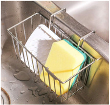 Porta Spugne da Cucina In Acciaio Inox per Lavello - da appendere