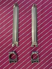 Protezioni forcella Kawasaki Kx 125 250 500 1989-1993 argento metallizzato 1990 1991 1992