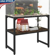 Supporto per acquario in metallo serbatoio 20 galloni 2 in 1 altezza regolabile stabile nuovo