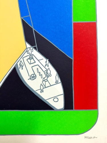 Ugo nespolo serigrafia - nespolo,
