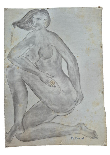Mario porcù nudo con fiocco - nudo,