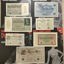 13 VECCHIE BANCONOTE TEDESCHE E 1 DALLA SERBIA