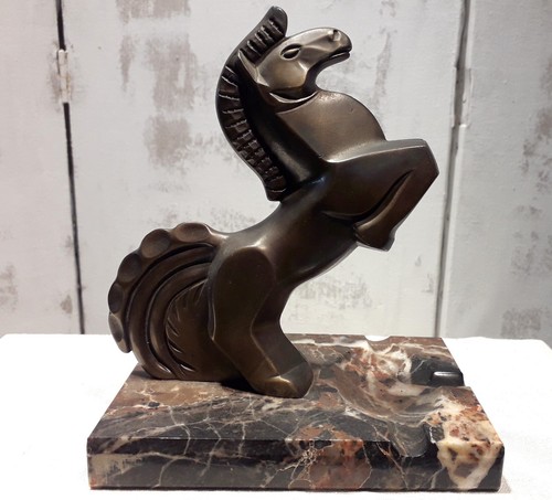 Statuette cubiste cheval - statuette,