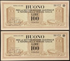 100 LIRE 1945 BUONO