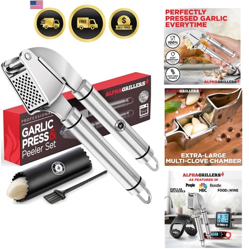 Schiaccia aglio acciaio inox - aglio,