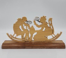 Coppia legno intagliato a - in,